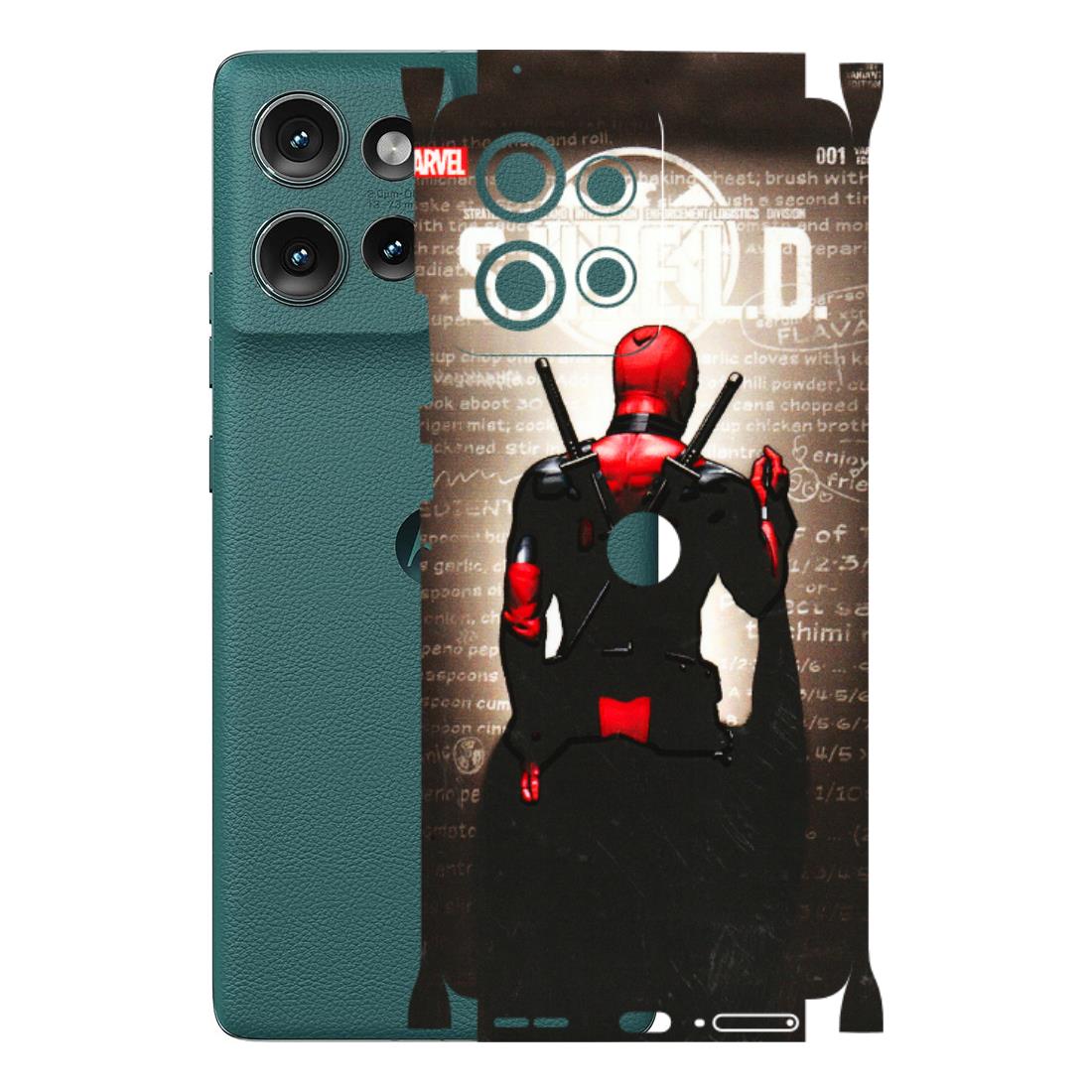 Motorola Phone Skins (All Models) - Deadpool - 3D Embossed Finish (L-56) Motorola Edge 50 (5G)