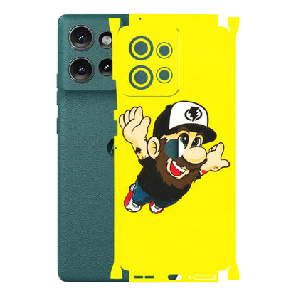 Motorola Phone Skins (All Models) - Flying Beardo - 3D Embossed Finish (L-60) Motorola Edge 50 (5G)