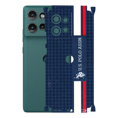 Motorola Phone Skins (All Models) - US POLO Designer Brand - 3D Embossed Finish (L-65) Motorola Edge 50 (5G)