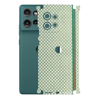 Motorola Phone Skins (All Models) - Gucci Fabric Pattern - 3D Embossed Finish (L-73) Motorola Edge 50 (5G)