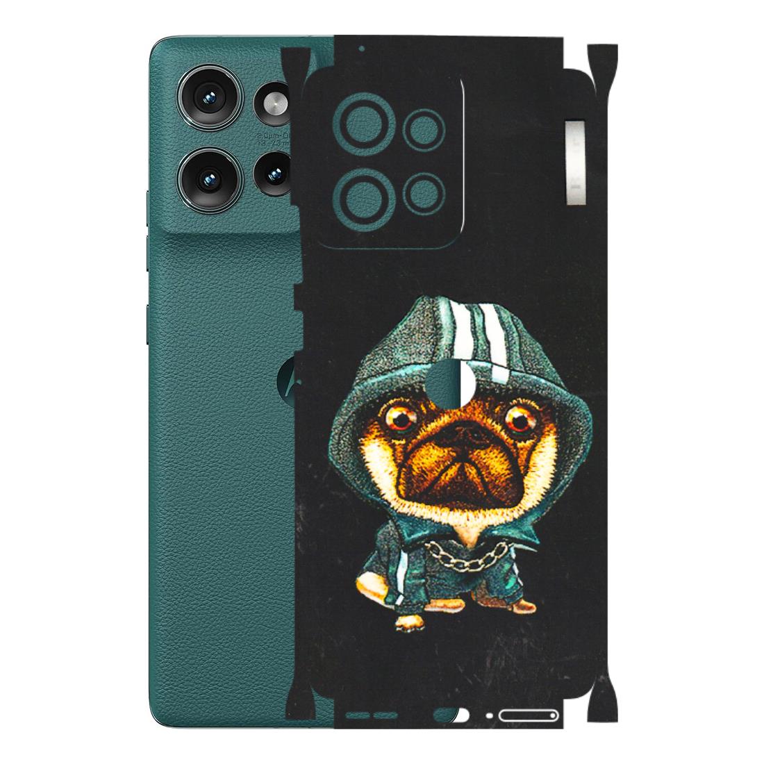 Motorola Phone Skins (All Models) - Puppy N Hoodie - 3D Embossed Finish (L-90) Motorola Edge 50 (5G)