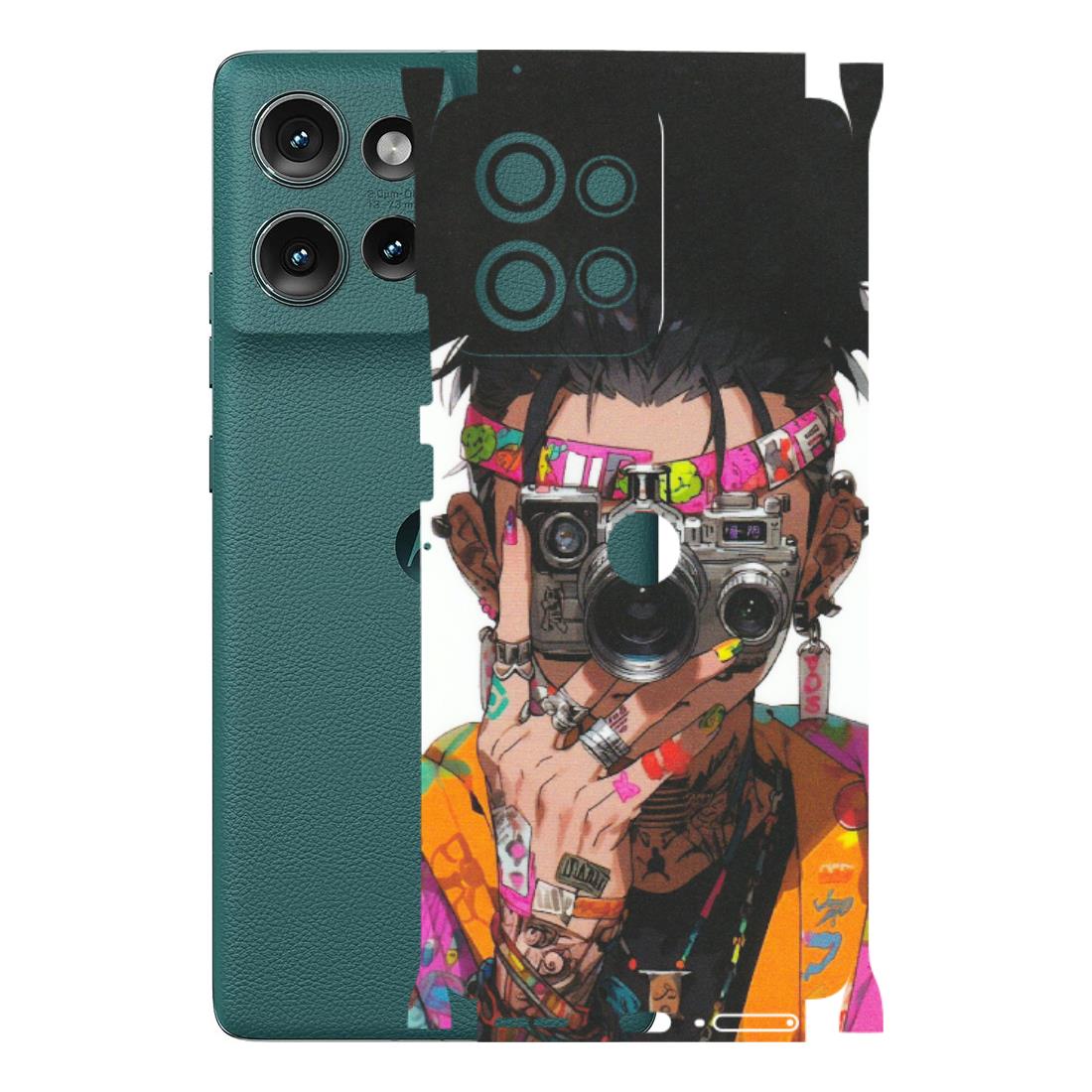 Motorola Phone Skins (All Models) - Camera Lover Girl - Matte Finish (M-09) Motorola Edge 50 (5G)