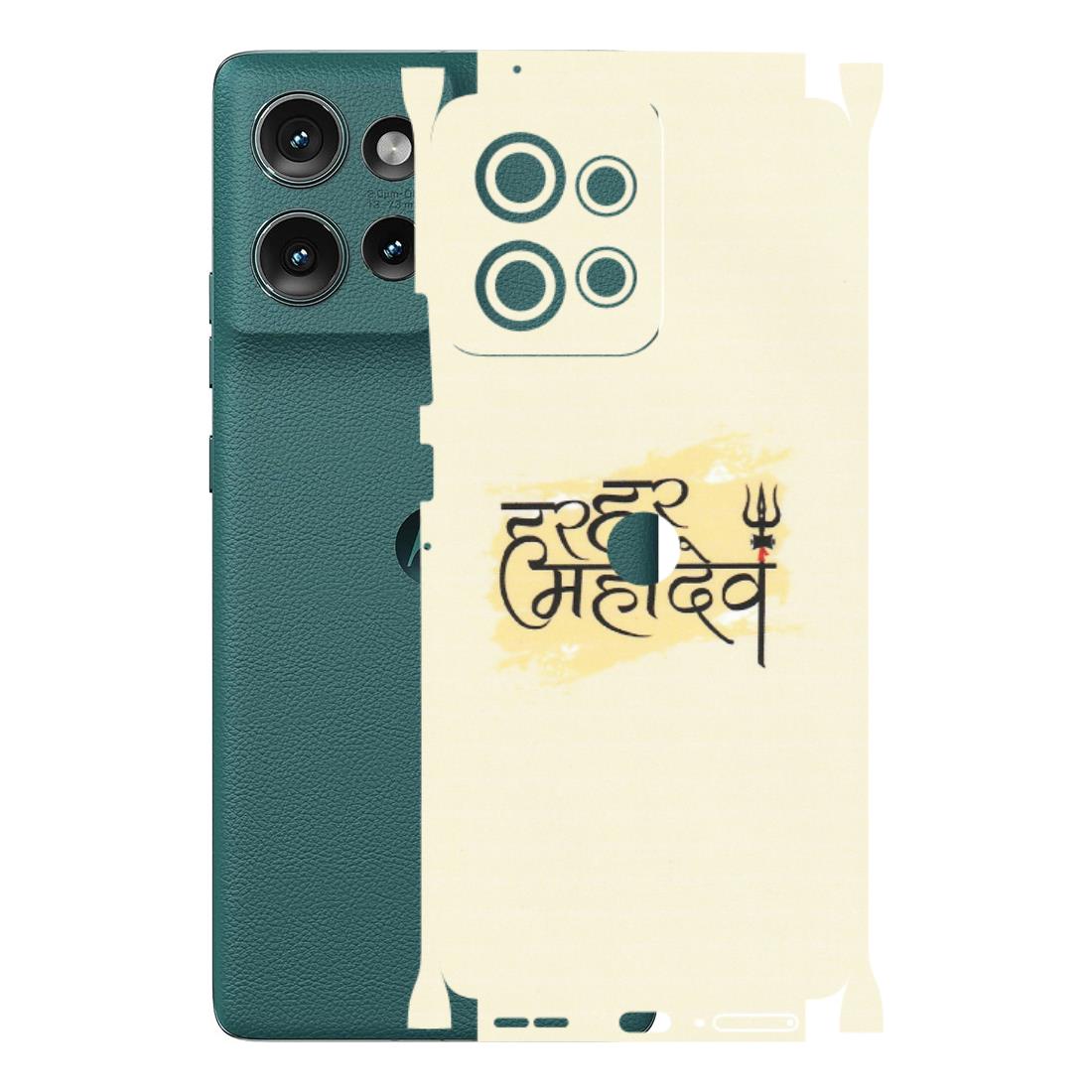 Motorola Phone Skins (All Models) - Har Har Mahadev - Matte Finish (M-10) Motorola Edge 50 (5G)