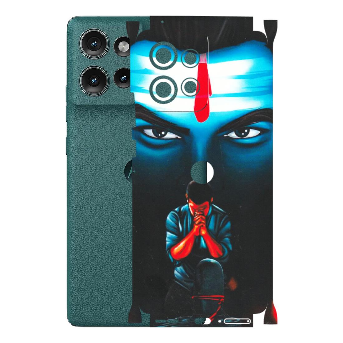 Motorola Phone Skins (All Models) - Mahakal Bhakt - Matte Finish (M-112) Motorola Edge 50 (5G)