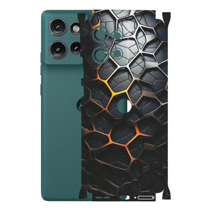 Motorola Phone Skins (All Models) - New Abstract Graphite Tiles - Matte Finish (M-130) Motorola Edge 50 (5G)