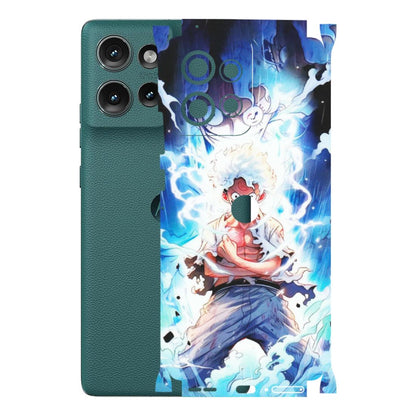 Motorola Phone Skins (All Models) - Blue Thunder Luffy Anime - Matte Finish (M-132) Motorola Edge 50 (5G)