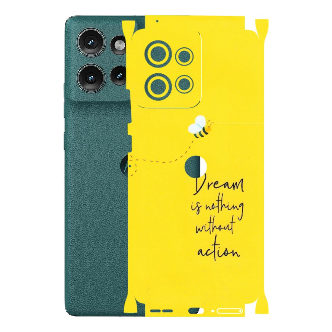 Motorola Phone Skins (All Models) - Dream Is Nothing Without Action - Matte Finish (M-138) Motorola Edge 50 (5G)