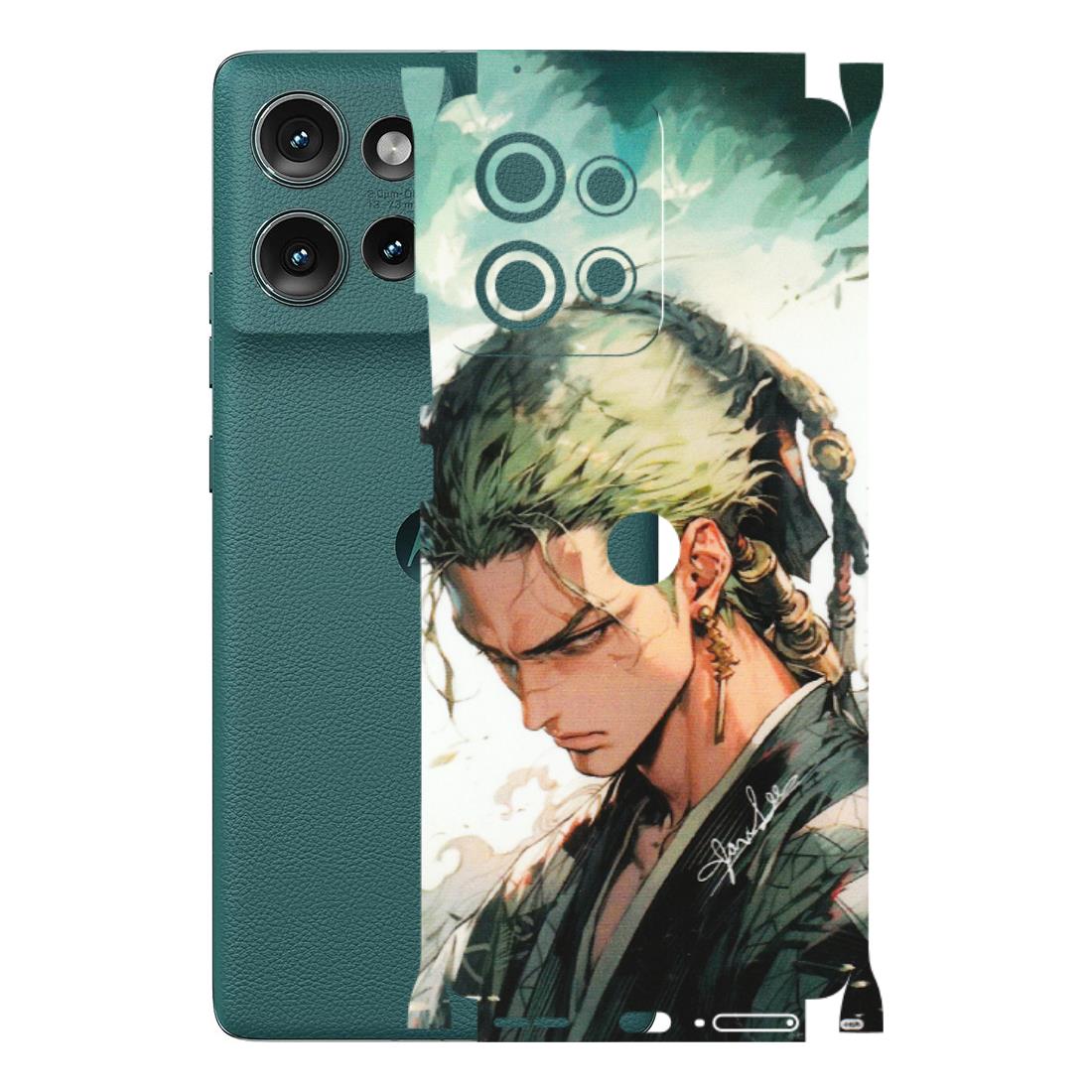 Motorola Phone Skins (All Models) - New Roronoa Zoro One Picece Anime - Matte Finish (M-140) Motorola Edge 50 (5G)