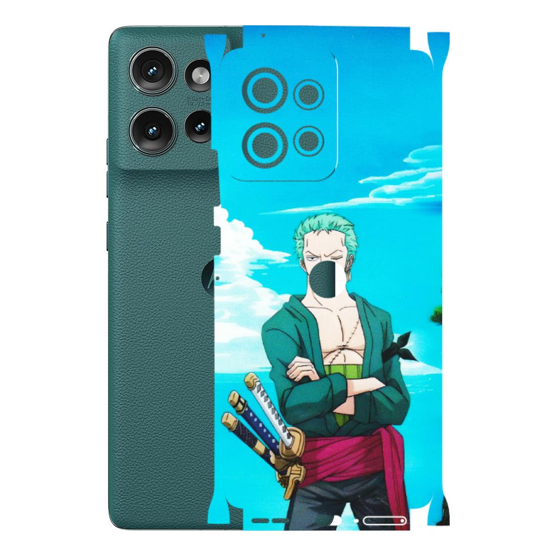 Motorola Phone Skins (All Models) - Cool Swordman Zoro Anime - Matte Finish (M-143) Motorola Edge 50 (5G)