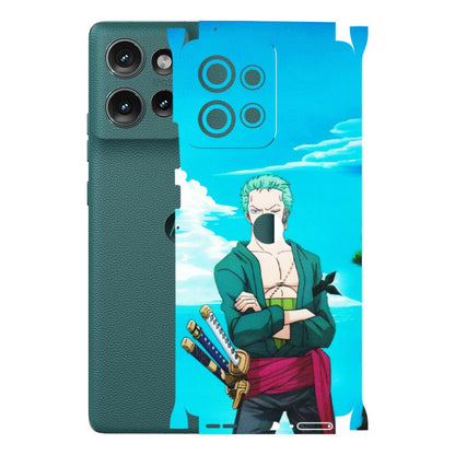 Motorola Phone Skins (All Models) - Cool Swordman Zoro Anime - Matte Finish (M-143) Motorola Edge 50 (5G)