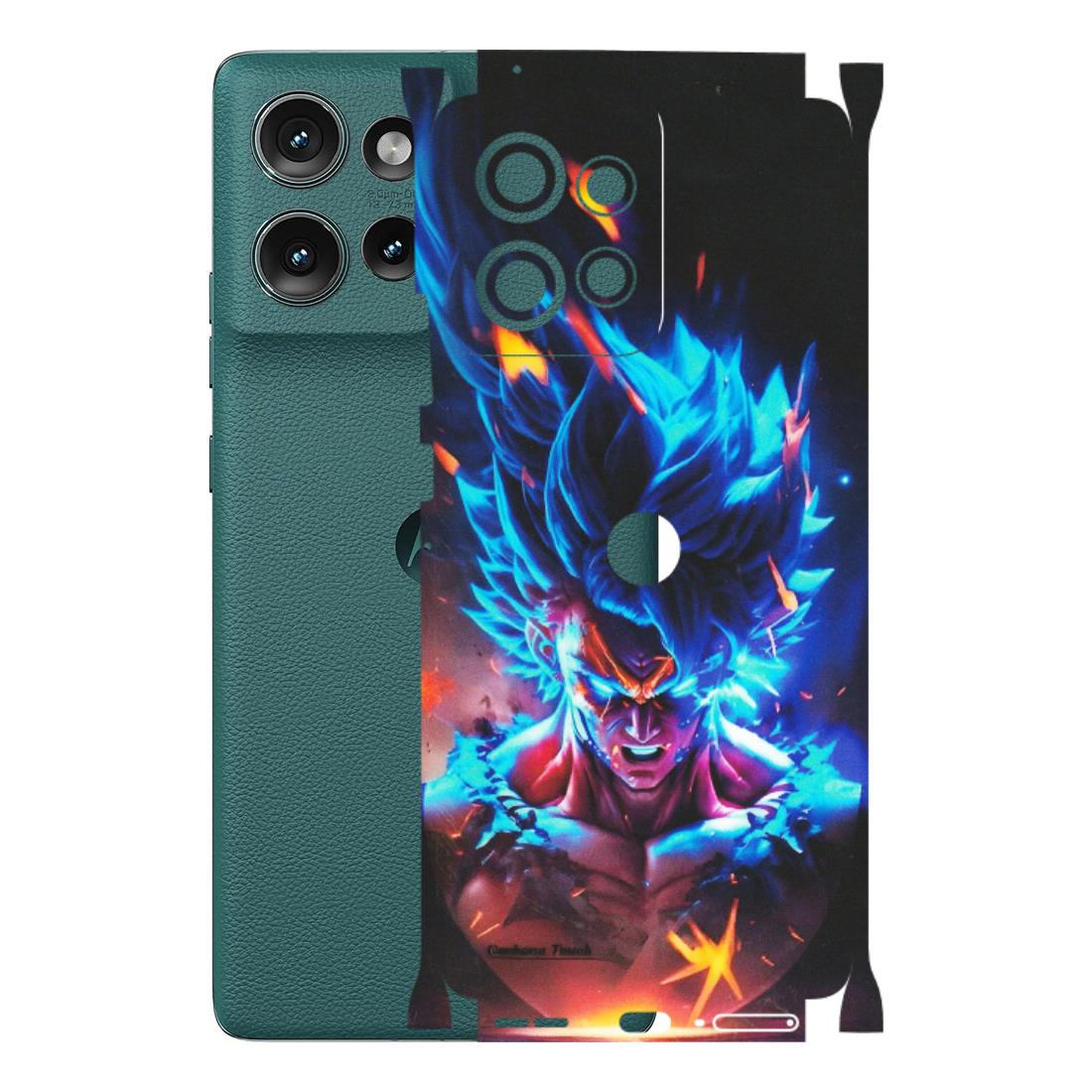 Motorola Phone Skins (All Models) - Angry Goku Dragon Ball Anime - Matte Finish (M-150) Motorola Edge 50 (5G)