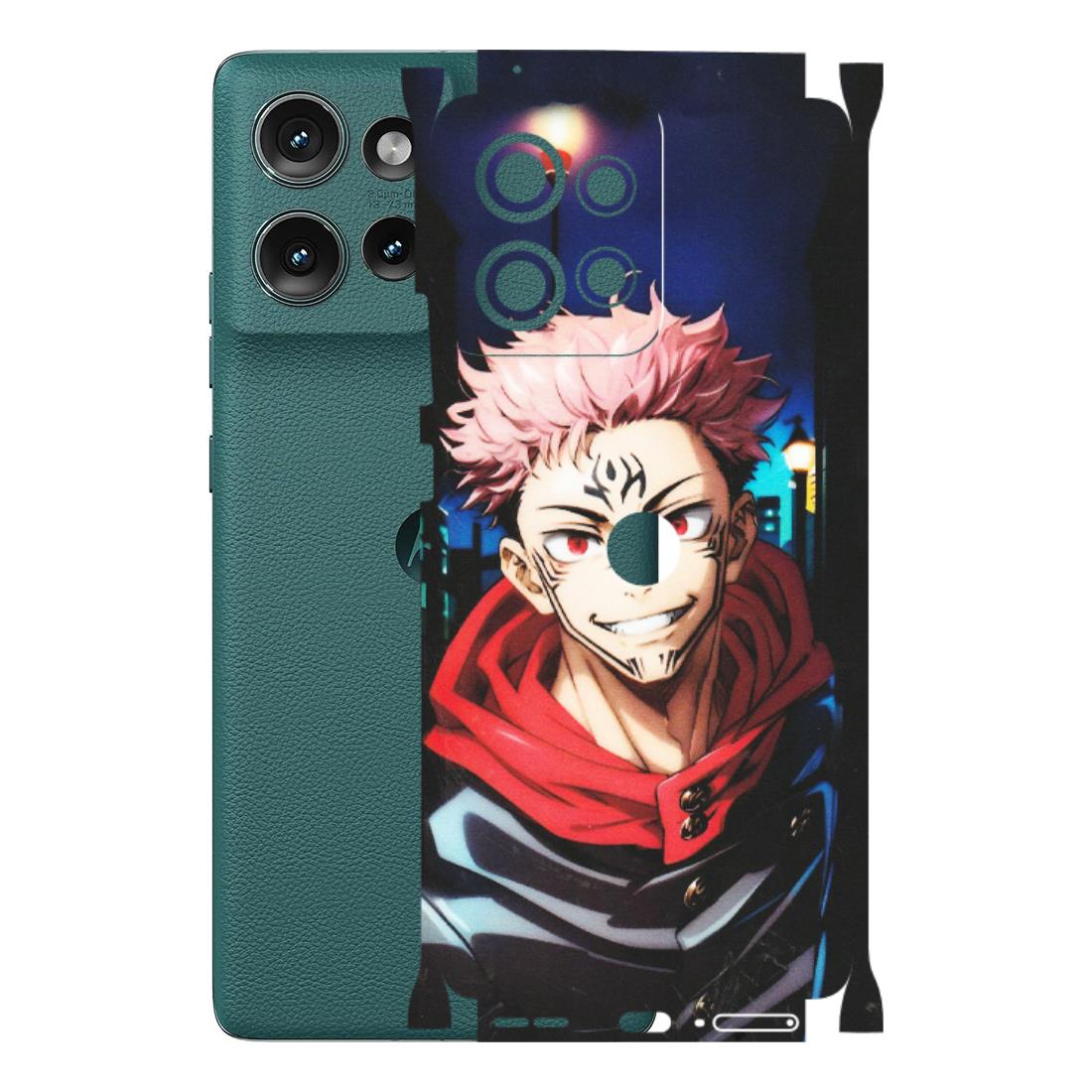Motorola Phone Skins (All Models) - Yuji Itadori Funny Face Anime - Matte Finish (M-152) Motorola Edge 50 (5G)