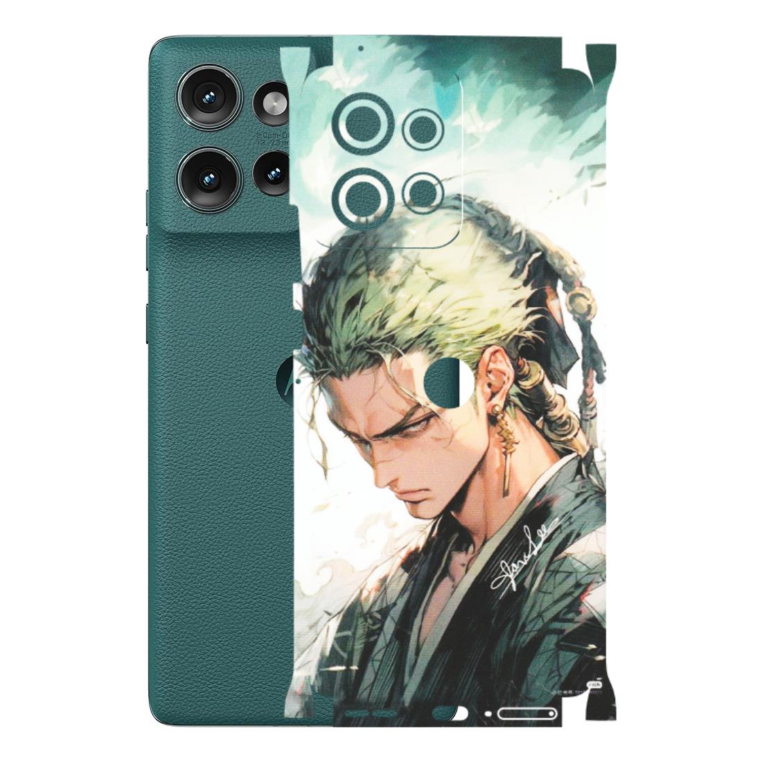 Motorola Phone Skins (All Models) - Pirate Hunter One Piece Anime - Matte Finish (M-157) Motorola Edge 50 (5G)