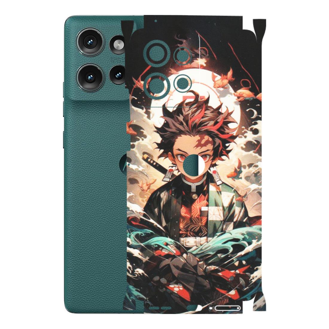 Motorola Phone Skins (All Models) - Tanjiro Demon Slayer Anime - Matte Finish (M-158) Motorola Edge 50 (5G)