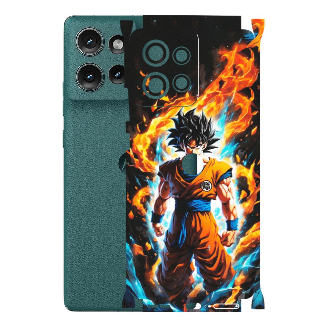 Motorola Phone Skins (All Models) - Goku Transformation Anime - Matte Finish (M-159) Motorola Edge 50 (5G)