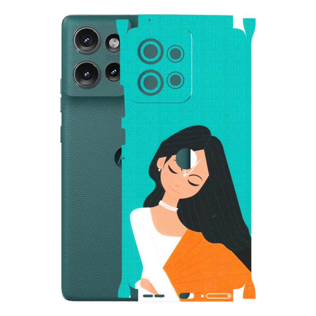 Motorola Phone Skins (All Models) - Radhe Radhe With Hindu Symbol - Matte Finish (M-164) Motorola Edge 50 (5G)