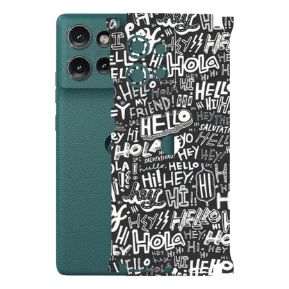 Motorola Phone Skins (All Models) - Hi Hello Doodles - Matte Finish (M-25) Motorola Edge 50 (5G)
