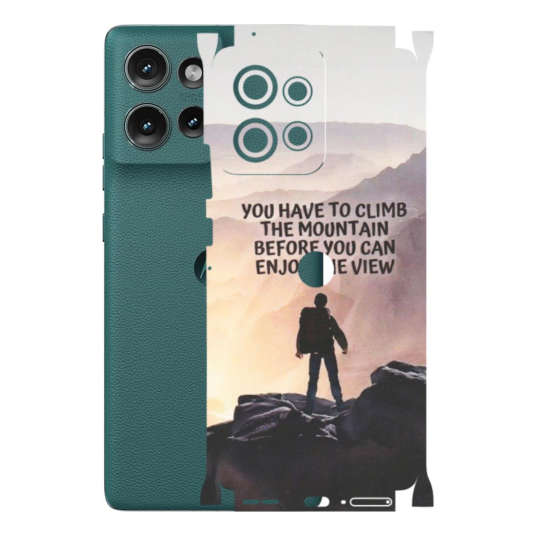 Motorola Phone Skins (All Models) - Motivational Hiking Mountain - Matte Finish (M-28) Motorola Edge 50 (5G)