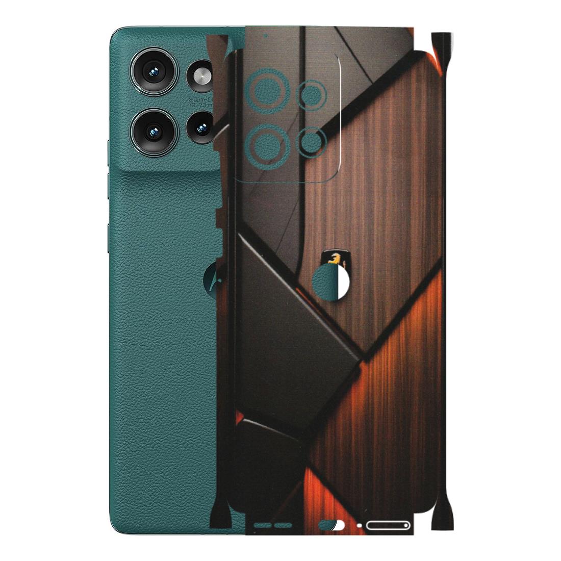 Motorola Phone Skins (All Models) - Lambo Beauty Wood Pattern Sober - Matte Finish (M-51) Motorola Edge 50 (5G)
