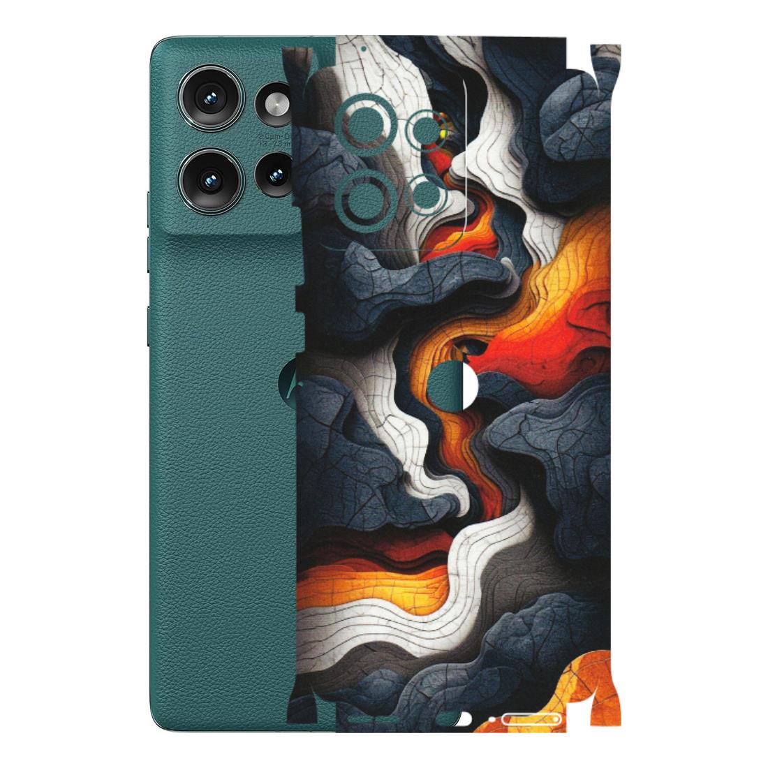 Motorola Phone Skins (All Models) - Abstract Volcanic Layers - Matte Finish (M-52) Motorola Edge 50 (5G)