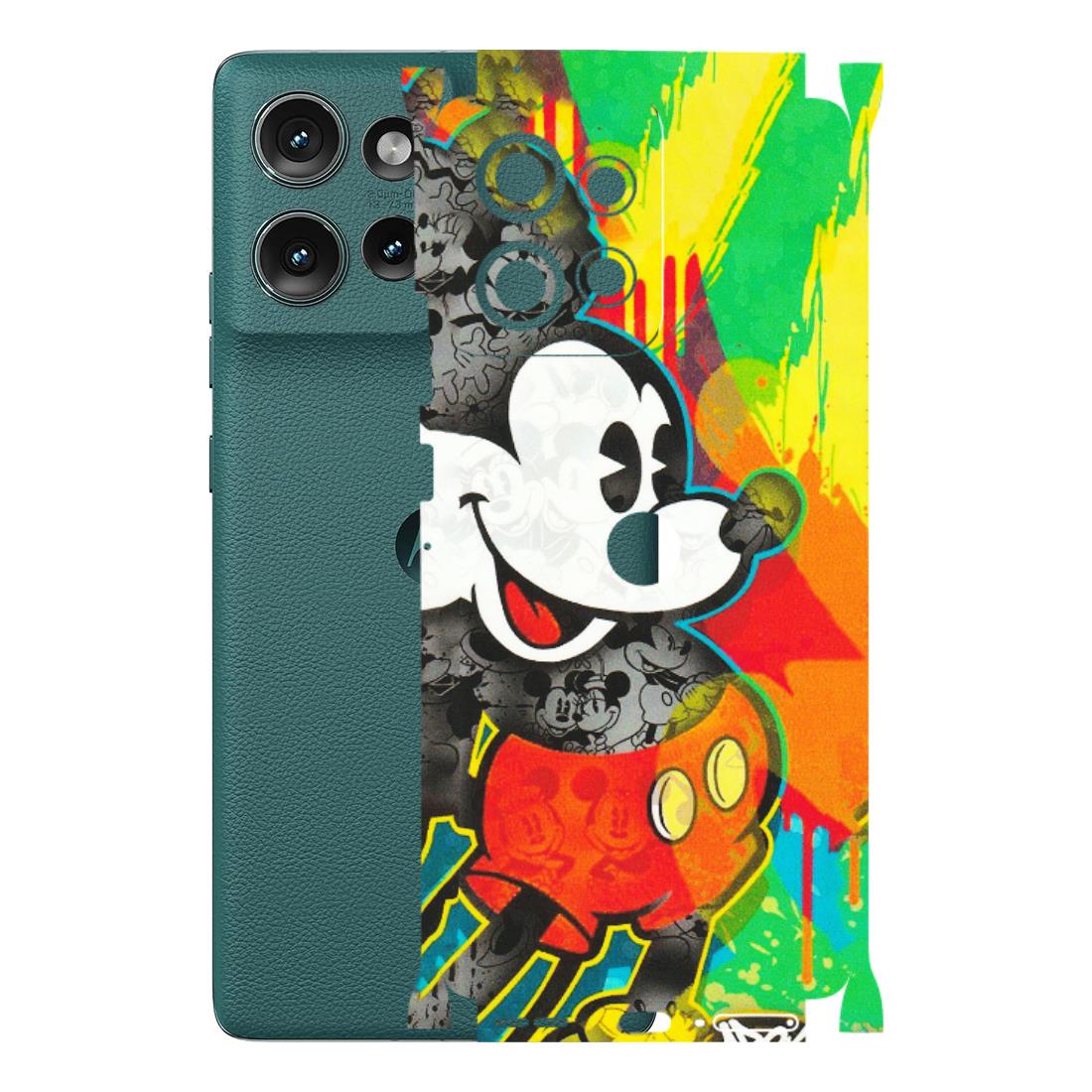 Motorola Phone Skins (All Models) - Multiple Mickey With Colourful Texture - Matte Finish (M-84) Motorola Edge 50 (5G)