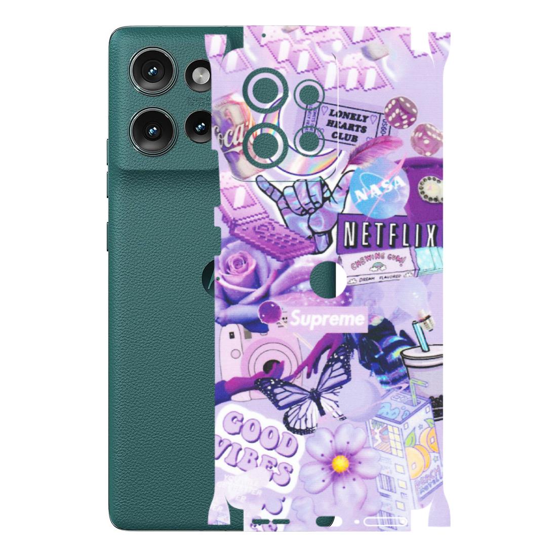 Motorola Phone Skins (All Models) - Supreme Purple Magic - Matte Finish (M-88) Motorola Edge 50 (5G)