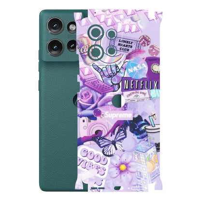 Motorola Phone Skins (All Models) - Supreme Purple Magic - Matte Finish (M-88) Motorola Edge 50 (5G)