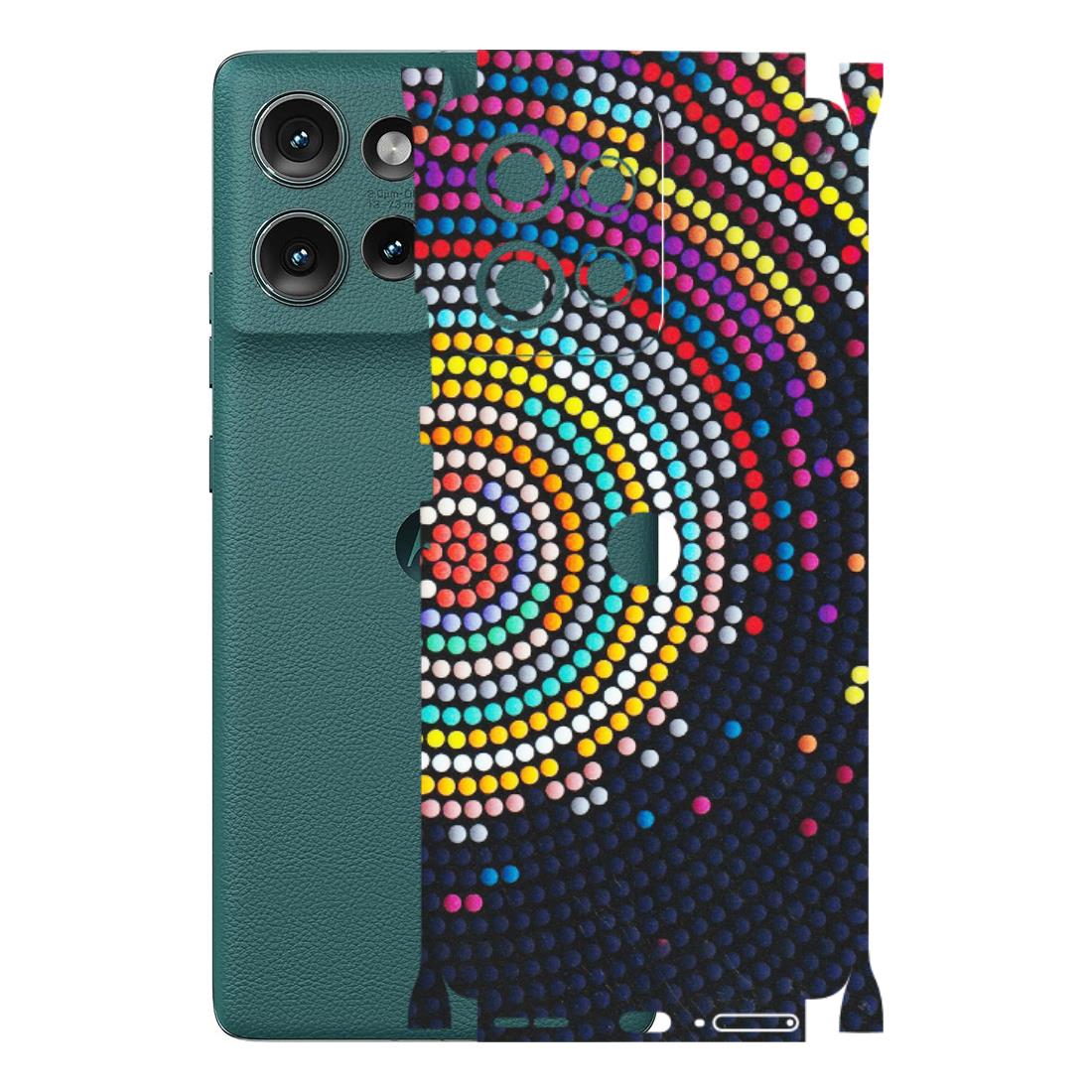 Motorola Phone Skins (All Models) - Rainbow Dot Mandala - Matte Finish (M-97) Motorola Edge 50 (5G)