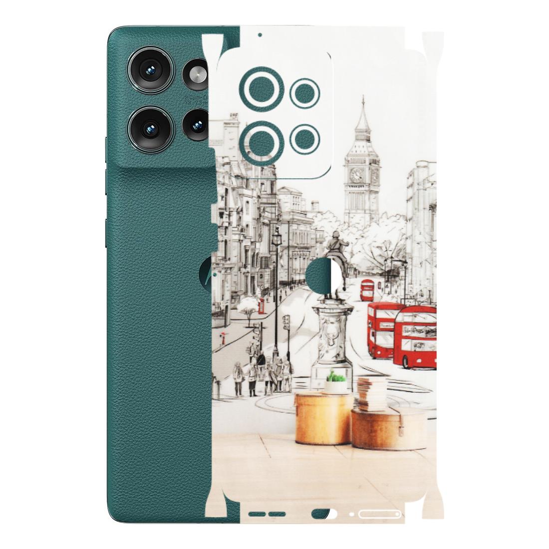 Motorola Phone Skins (All Models) - London Street - Transparent Finish (T-02) Motorola Edge 50 (5G)