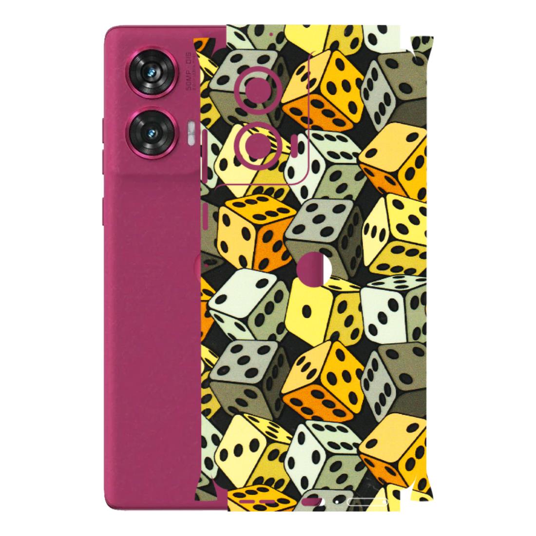 Motorola Phone Skins (All Models) - Dices Of Life - 3D Embossed Finish (L-04) Motorola Edge 50 Fusion (5G)