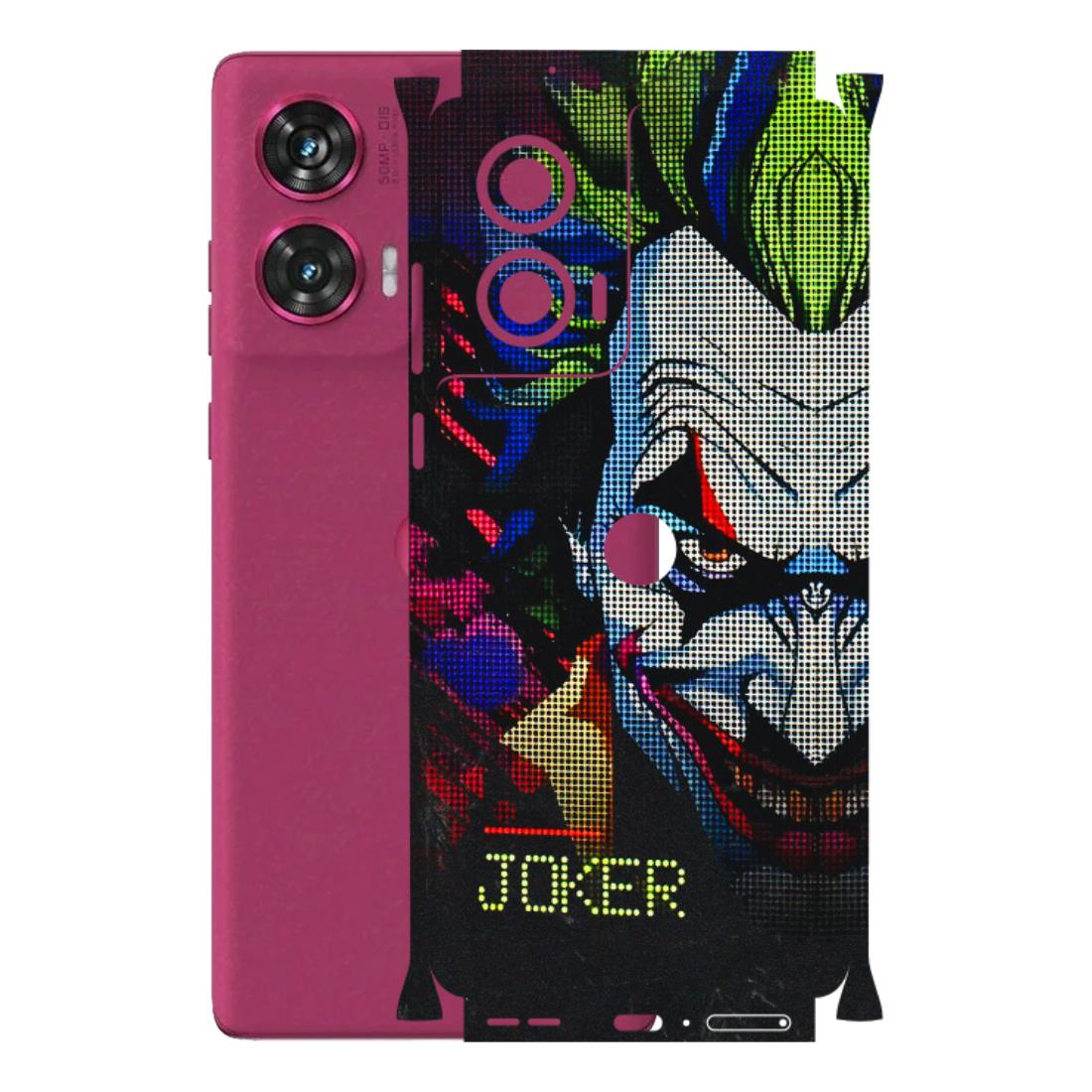 Motorola Phone Skins (All Models) - Joker Dot Matrix - 3D Embossed Finish (L-08) Motorola Edge 50 Fusion (5G)