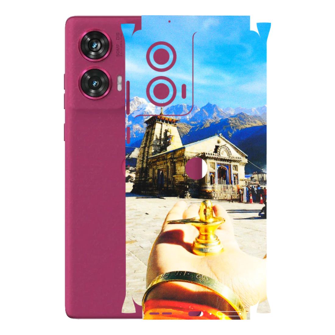 Motorola Phone Skins (All Models) - Beauty of Kedarnath - 3D Embossed Finish (L-108) Motorola Edge 50 Fusion (5G)