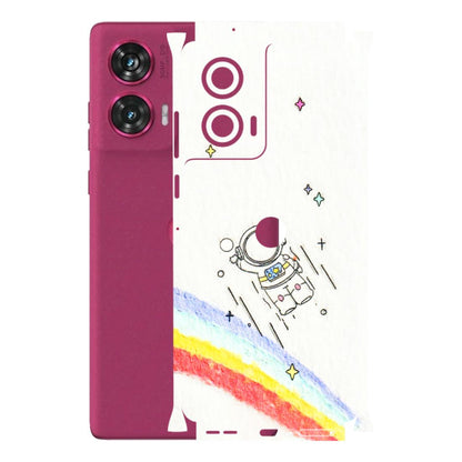 Motorola Phone Skins (All Models) - Milkyway Astronaut - 3D Embossed Finish (L-110) Motorola Edge 50 Fusion (5G)