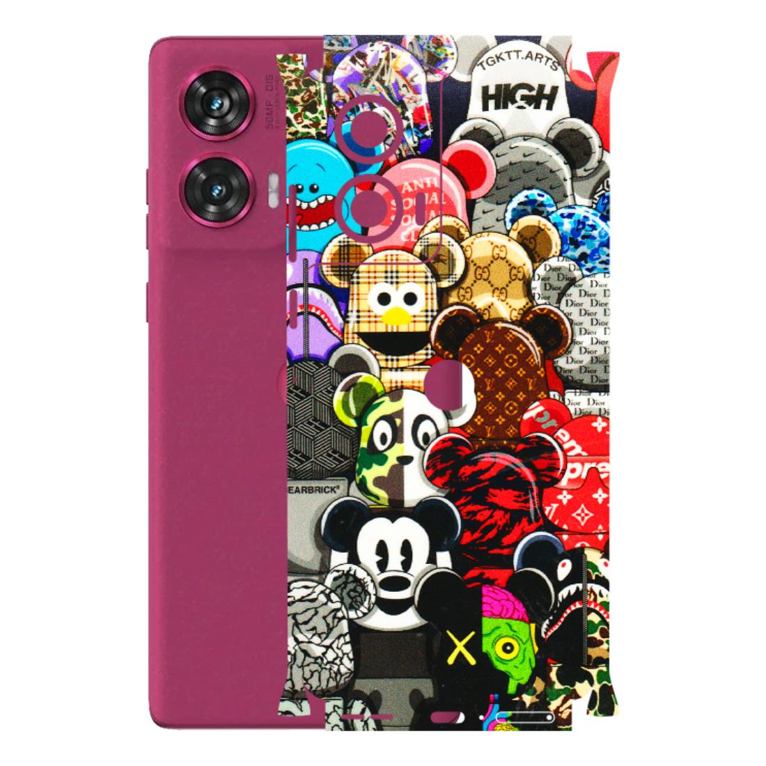 Motorola Phone Skins (All Models) - More Mickey Mouses - 3D Embossed Finish (L-118) Motorola Edge 50 Fusion (5G)
