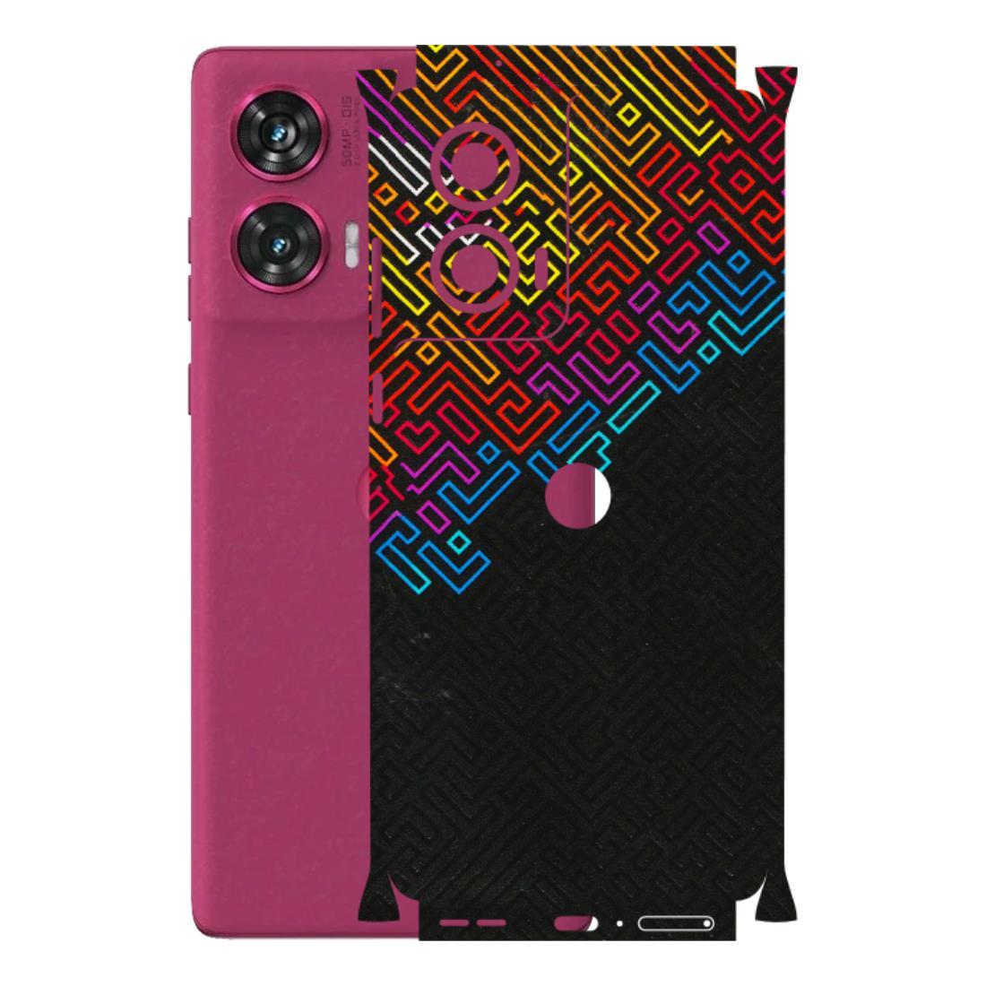 Motorola Phone Skins (All Models) - Dotme Pattern Art - 3D Embossed Finish (L-121) Motorola Edge 50 Fusion (5G)