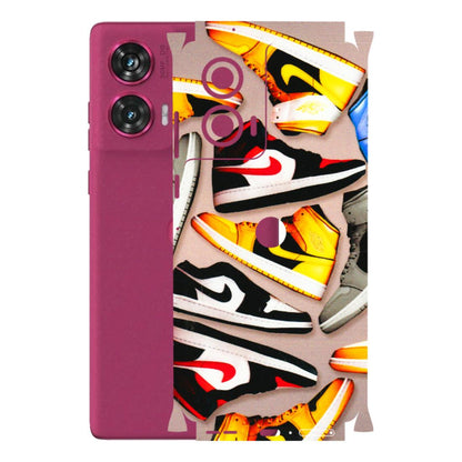 Motorola Phone Skins (All Models) - Sneaker Lover - 3D Embossed Finish (L-135) Motorola Edge 50 Fusion (5G)