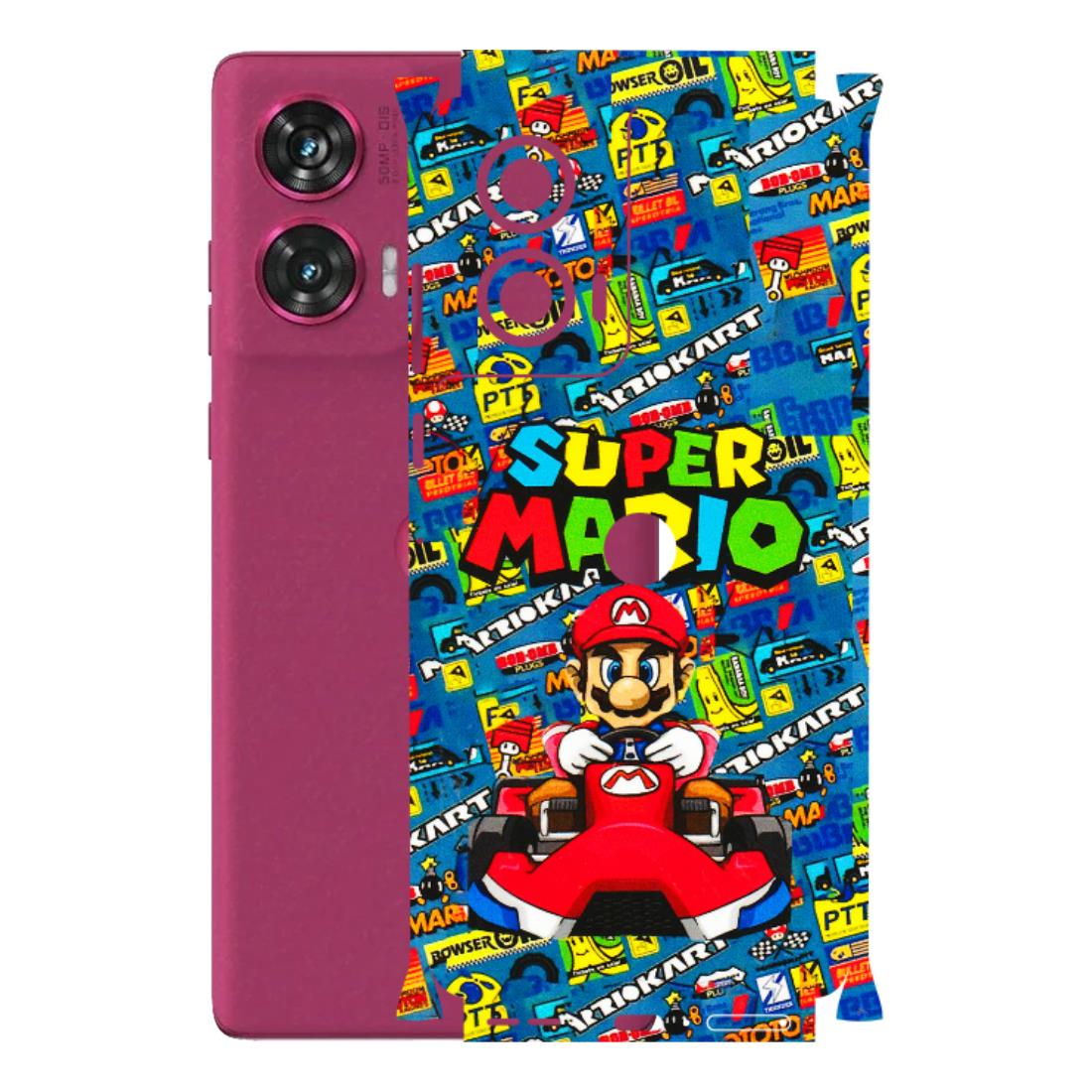 Motorola Phone Skins (All Models) - Super Mario Kart - 3D Embossed Finish (L-140) Motorola Edge 50 Fusion (5G)