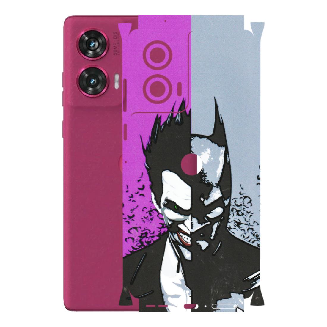 Motorola Phone Skins (All Models) - Batman & Joker - 3D Embossed Finish (L-143) Motorola Edge 50 Fusion (5G)