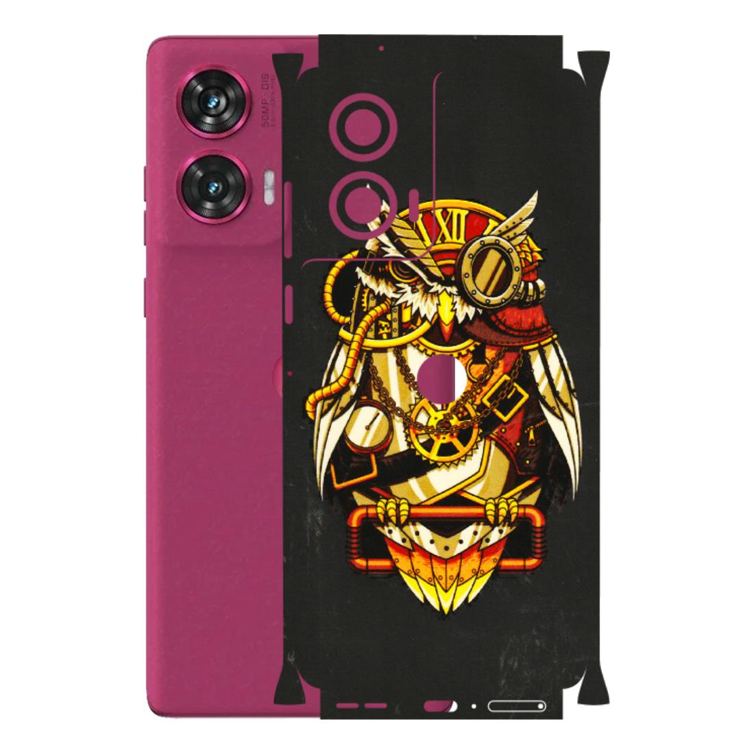 Motorola Phone Skins (All Models) - Classy Smart Owl - 3D Embossed Finish (L-144) Motorola Edge 50 Fusion (5G)