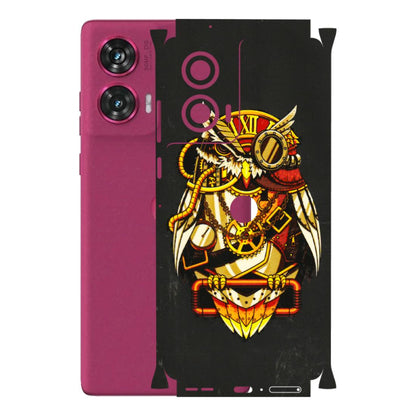 Motorola Phone Skins (All Models) - Classy Smart Owl - 3D Embossed Finish (L-144) Motorola Edge 50 Fusion (5G)