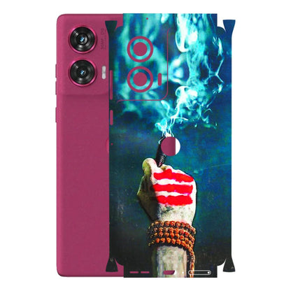 Motorola Phone Skins (All Models) - Mahadev Bhakt - 3D Embossed Finish (L-146) Motorola Edge 50 Fusion (5G)