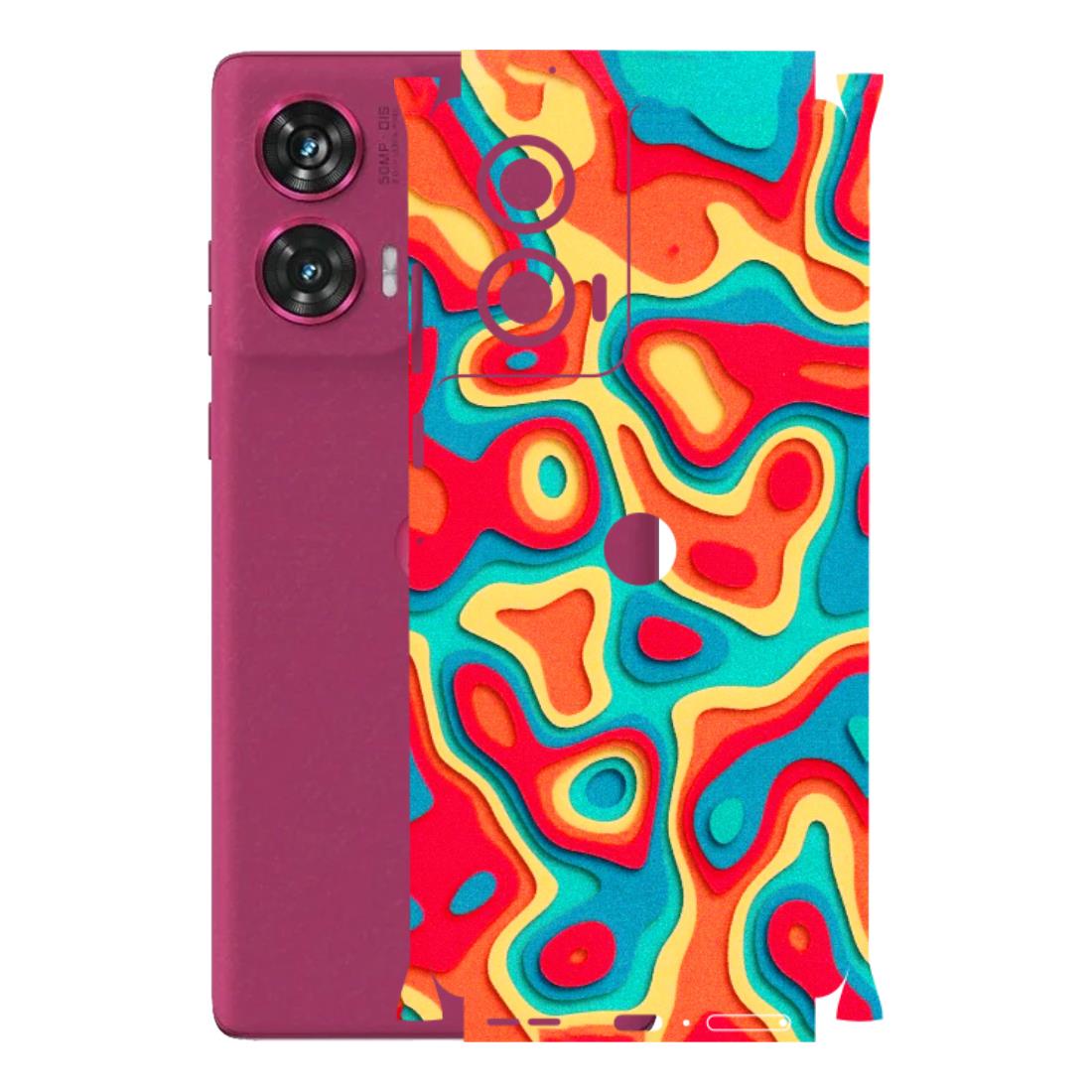 Motorola Phone Skins (All Models) - Abstract Swirl - 3D Embossed Finish (L-150) Motorola Edge 50 Fusion (5G)