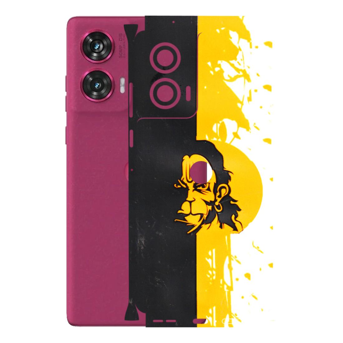 Motorola Phone Skins (All Models) - Bajrangbali - 3D Embossed Finish (L-151) Motorola Edge 50 Fusion (5G)