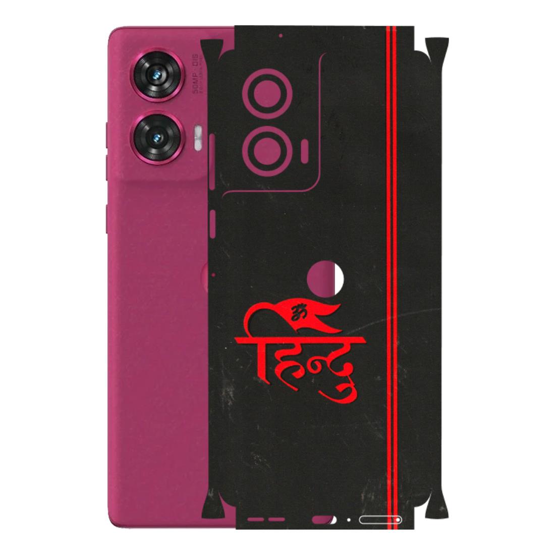 Motorola Phone Skins (All Models) - Hindu Black - 3D Embossed Finish (L-153) Motorola Edge 50 Fusion (5G)