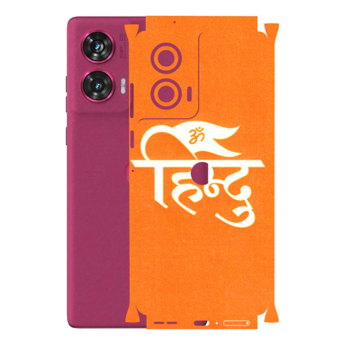 Motorola Phone Skins (All Models) - Hindu Kesari - 3D Embossed Finish (L-154) Motorola Edge 50 Fusion (5G)