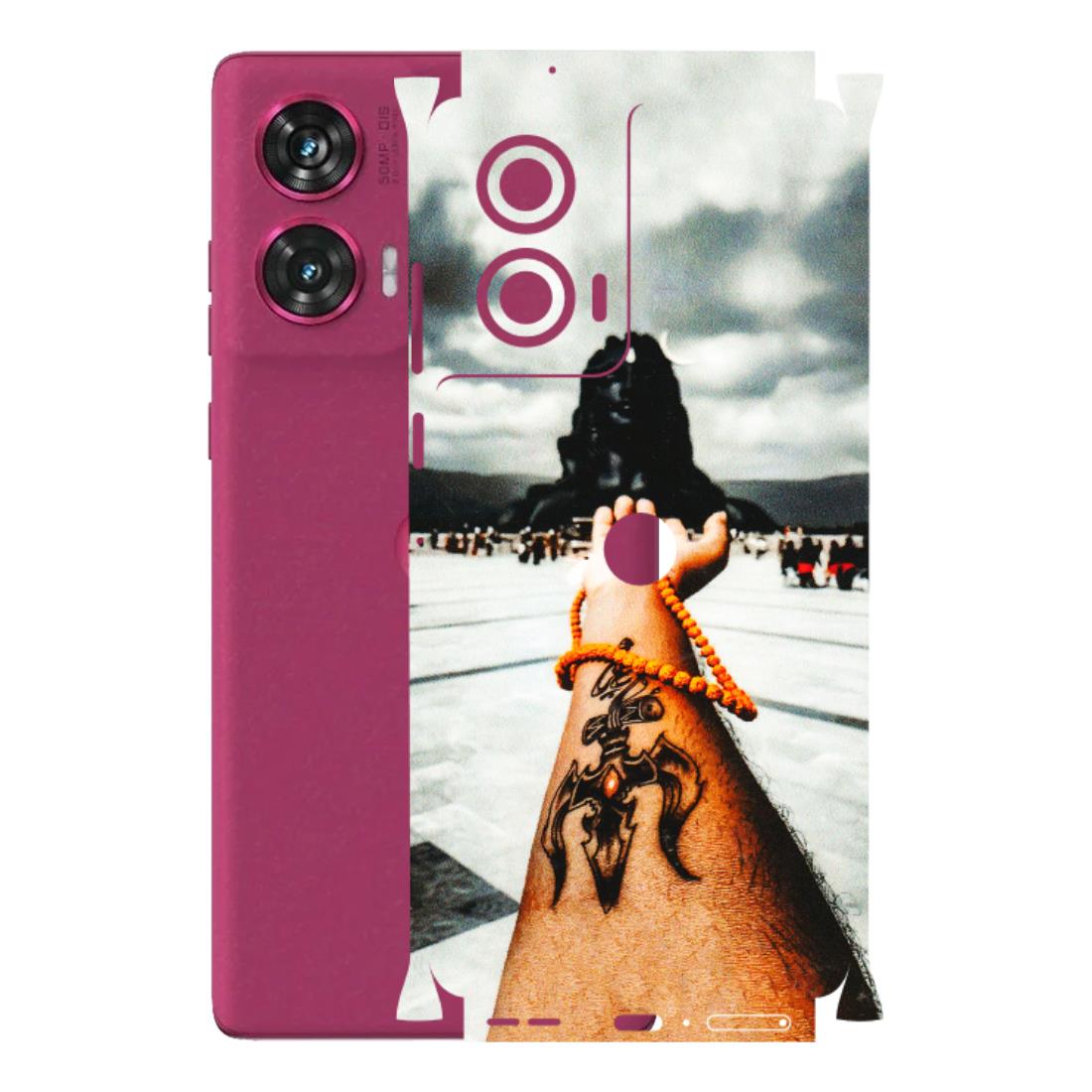 Motorola Phone Skins (All Models) - Jai Adiyogi Mahakaal - 3D Embossed Finish (L-164) Motorola Edge 50 Fusion (5G)