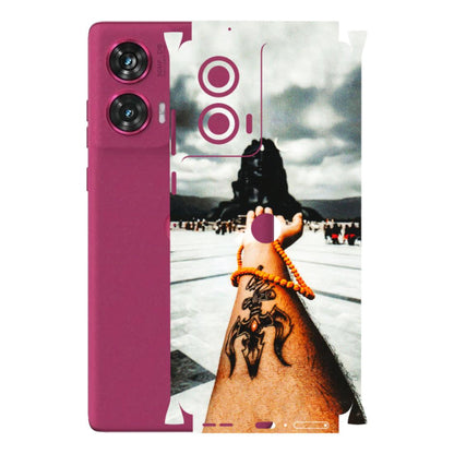 Motorola Phone Skins (All Models) - Jai Adiyogi Mahakaal - 3D Embossed Finish (L-164) Motorola Edge 50 Fusion (5G)