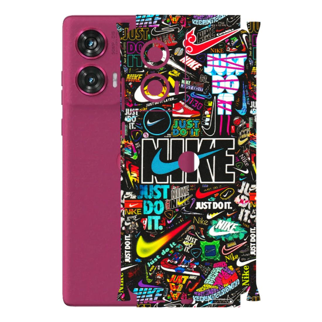 Motorola Phone Skins (All Models) - Just Do It Doodles - 3D Embossed Finish (L-166) Motorola Edge 50 Fusion (5G)
