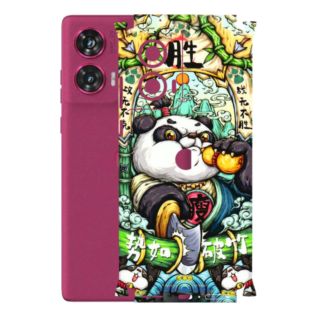 Motorola Phone Skins (All Models) - Royal Rich Panda - 3D Embossed Finish (L-170) Motorola Edge 50 Fusion (5G)