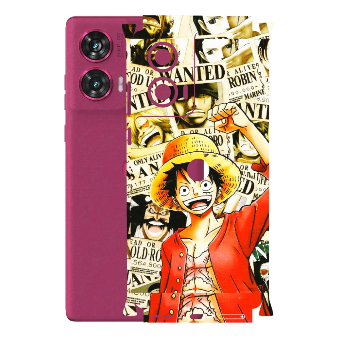 Motorola Phone Skins (All Models) - Luffy Anime - 3D Embossed Finish (L-177) Motorola Edge 50 Fusion (5G)